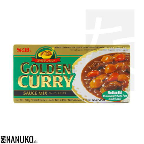 S&B Golden Curry medium hot 240g (japanischer Curry)