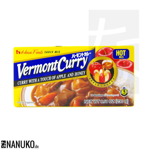 House Vermont Curry hot 230g (japanischer Curry)