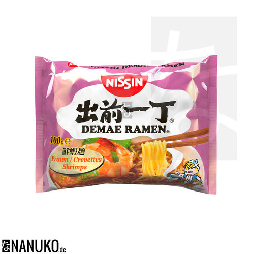 Nissin Demae Ramen Shrimpsgeschmack 100g (Ramennudel)