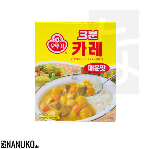 Ottogi 3 minutes Instant Currydish 200g hot (korean curry)