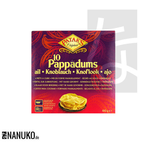 Patak's Pappadums Garlic 100g