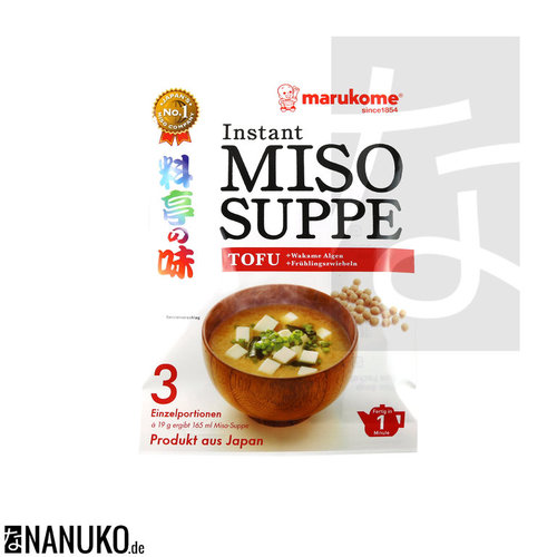 Marukome Instant Misosuppe Tofu 57g