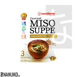 Marukome Instant Misosuppe gebratener Tofu 57g