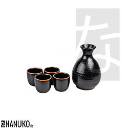 Yuzu black Sake Set