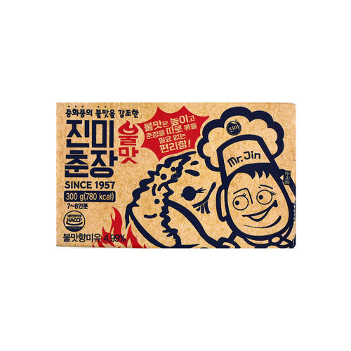 Jinmi Jjajang scharf 300g koreanische Schwarzbohenpaste