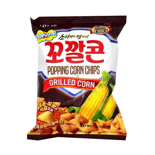 Lotte Kokalcorn Popping Corn Chips Grilled (korean Cracker)