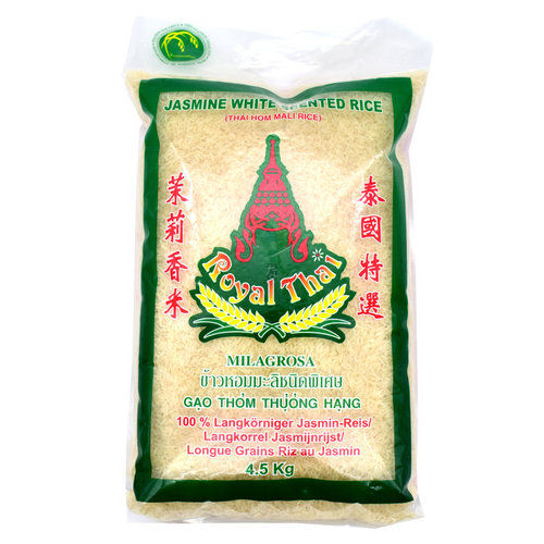 Royal Thai Jasmine white Scented Rice 4,5kg