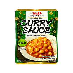 S&B Japanese Curry Sauce with Vegetable mild 210g