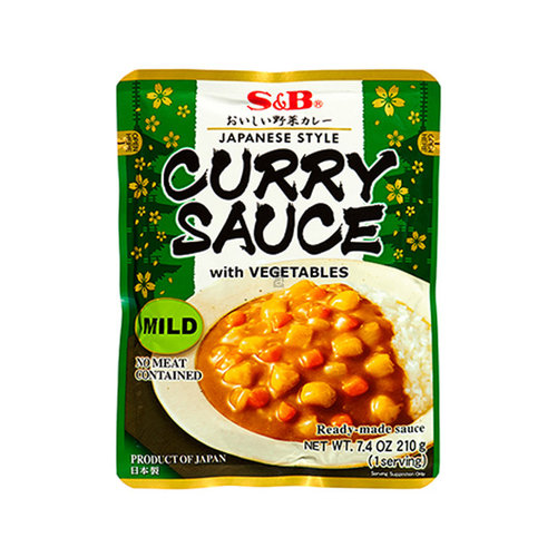 S&B japanische Curry Sauce mit Gemüse mild 210g