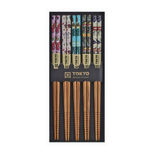 TDS Chopsticks Set Japan Pattern (5 pairs)
