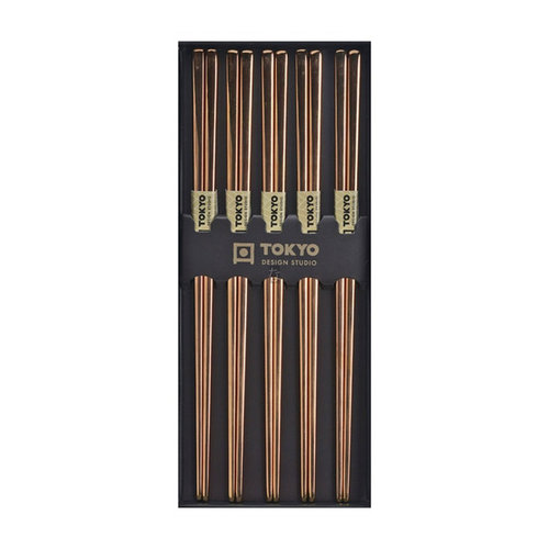 TDS Chopsticks Stainless Steel Rosegold (5 pairs)