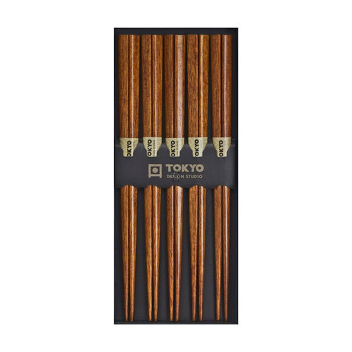 TDS Chopsticks Set Dark Wood (5 pairs)