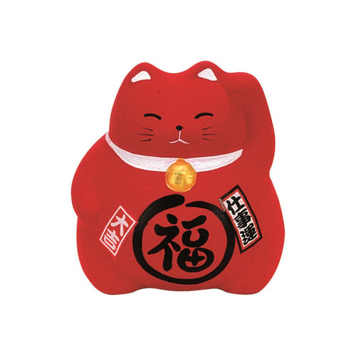 Lucky Cat 9cm red
