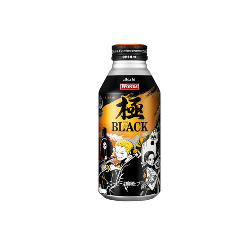 Wonda One Piece Kiwami Black Coffee 370ml