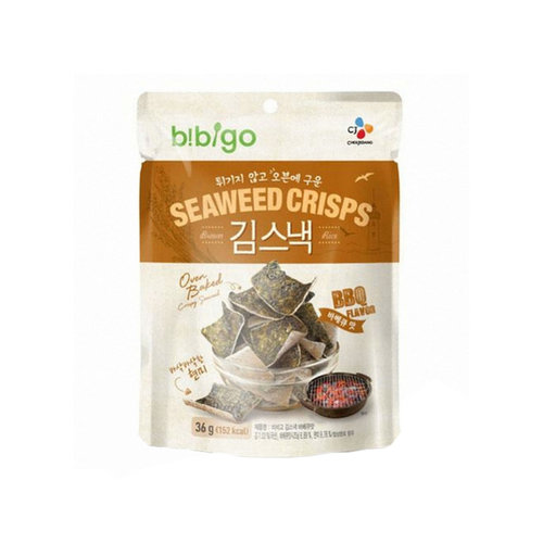 Bibigo Seaweed Rice Chips BBQ 20g (korean cracker)