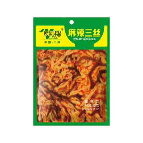 Weijute Chinese pickeled vegetables with seaweed 138g