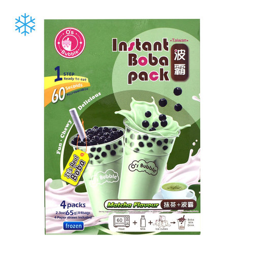 O's Bubble Instant Boba Pack Matcha 260g