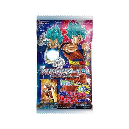 Coris Dragon Ball Metallic Sheet Kaugummi mit Sammelkarte 3,5g