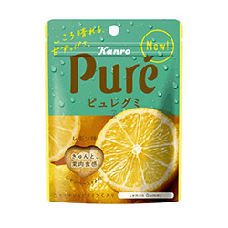 Kanro Pure Gummy Zitrone 56g MHD 30.06.22