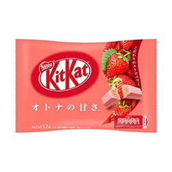 KitKat Mini Otona no Amasa Erdbeer 141g MHD 30.09.22