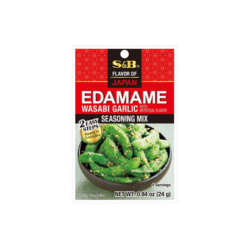 S&B Edamame Wasabi Garlic Seasoning Mix 24g