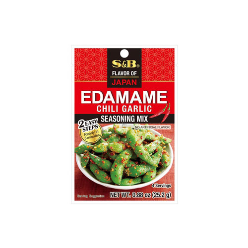 S&B Edamame Chili Garlic Seasoning Mix 25,2g