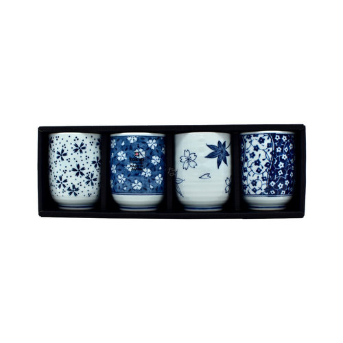 TDS Tee-Tassen Set blau & weiß