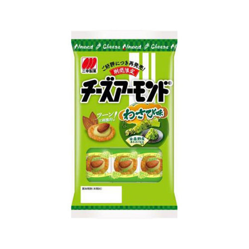 Sankoseika Cheese Almond Wasabi Ricecracker 44,3g
