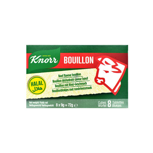 Knorr Bouillon Cubes Beef Halal 72g