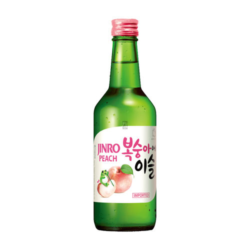 Jinro Chamisul Soju Pfirsich 360ml (koreanischer Reiswein)