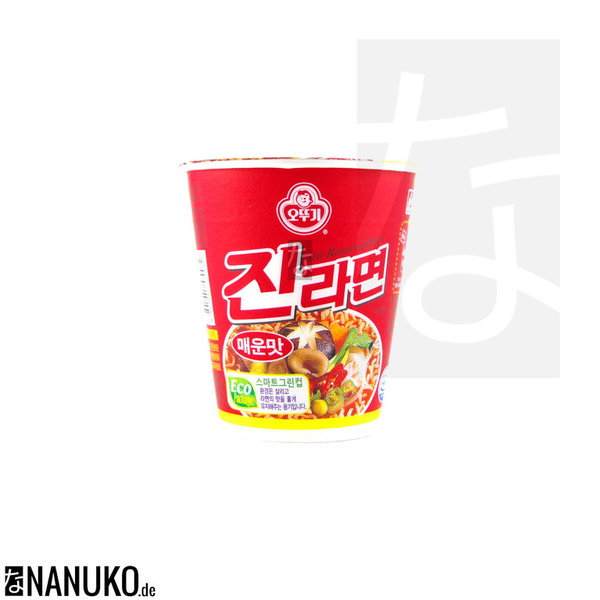 Ottogi Jin Cup Ramen hot 65g (Korean Cup noodle)