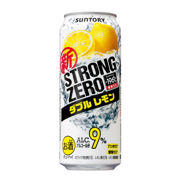 Chuhai Suntory -196°C Strong Zero Double Lemon 500ml