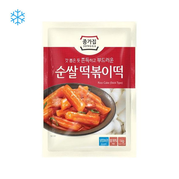 Jongga Tteokbokki Tteok 1kg koreanischer Reiskuchen