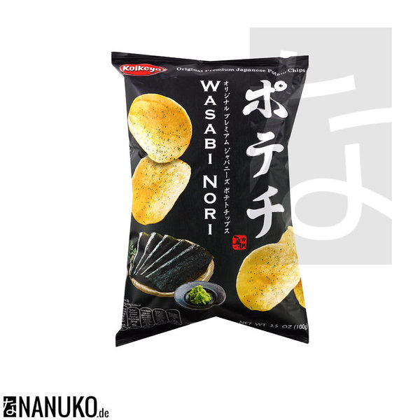 Koikeya Wasabi Nori Kartoffelchips 100g