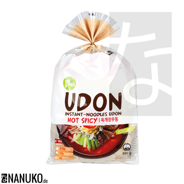 All Groo Instant Udon Nudel Hot Spicy 690g