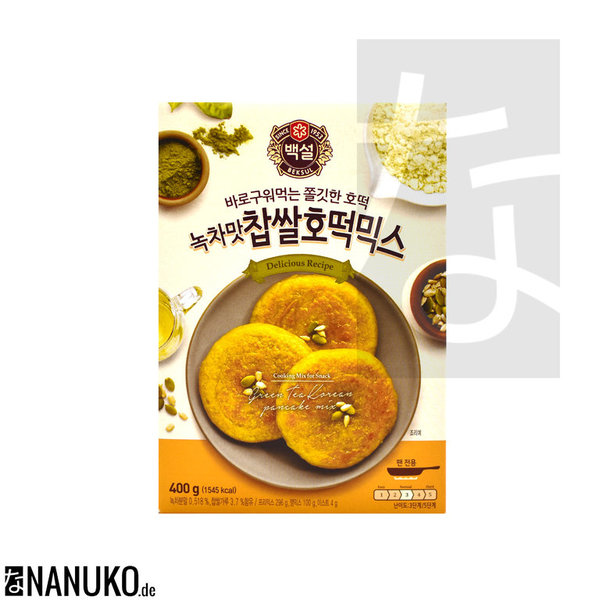 Beksul Hotteok koreanischer Grüntee Pancake Mix 400g