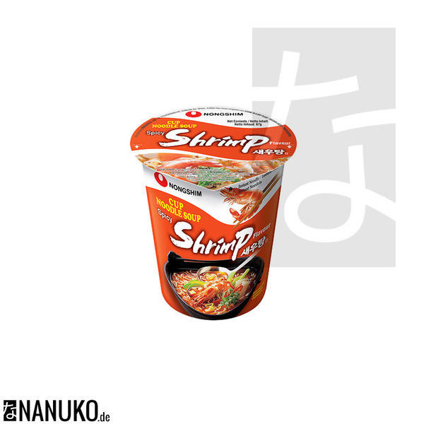 Nongshim Spicy Shrimp Instant Cup Nudel 67g