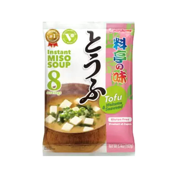 Marukome Vegetarische Instant Miso Suppe mit Tofu 152g