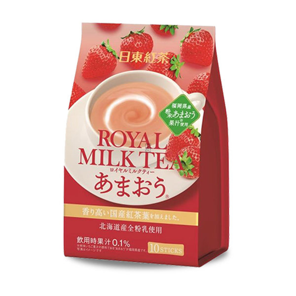 Nittoh Royal Milk Tea Strawberry Instant Sticks 140g