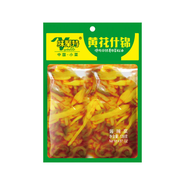 Weijute Chinesisches Gemüse eingelegt mit Taglilien 138g