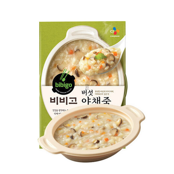 Bibigo Rice Porridge with Mushrooms & Vegetables 280g