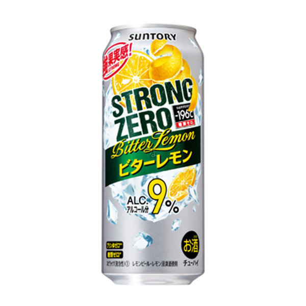 Chuhai Suntory -196°C Strong Zero Bitter Lemon 500ml