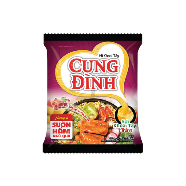 Cung Dinh Instantnudeln Stewed Spareribs 5 Fruits 80g MHD 28.02.24